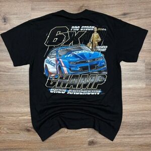 super sick black nascar style graphic racing tee